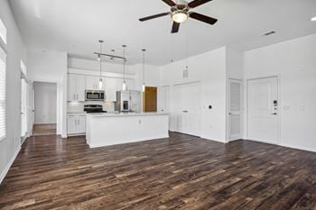 Living and kitchen